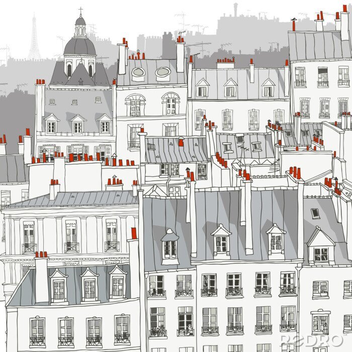 Bild Dächer von Paris