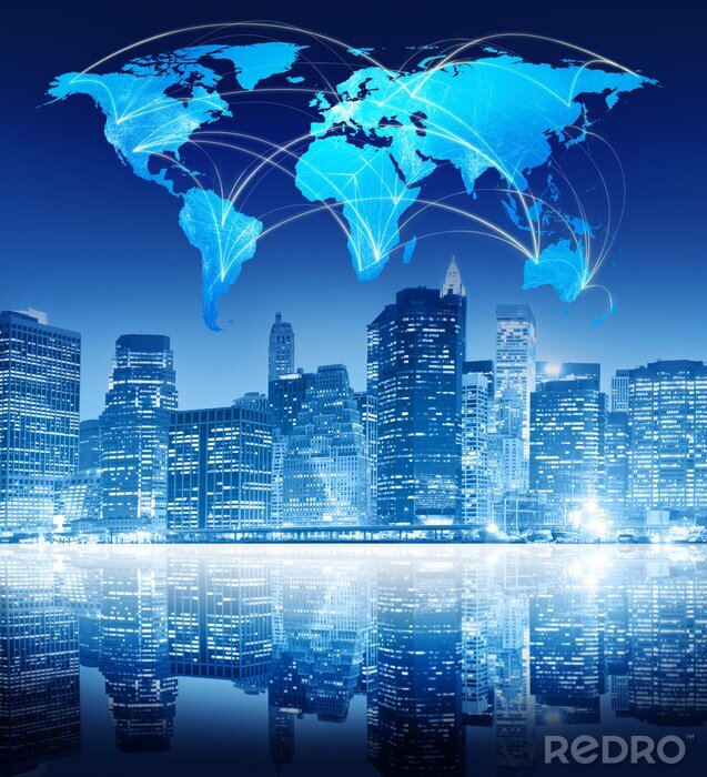 Bild Darstellung der globalen Kommunikation