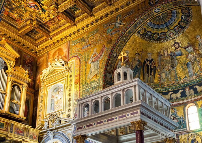 Bild Das Innere der Basilika in Rom