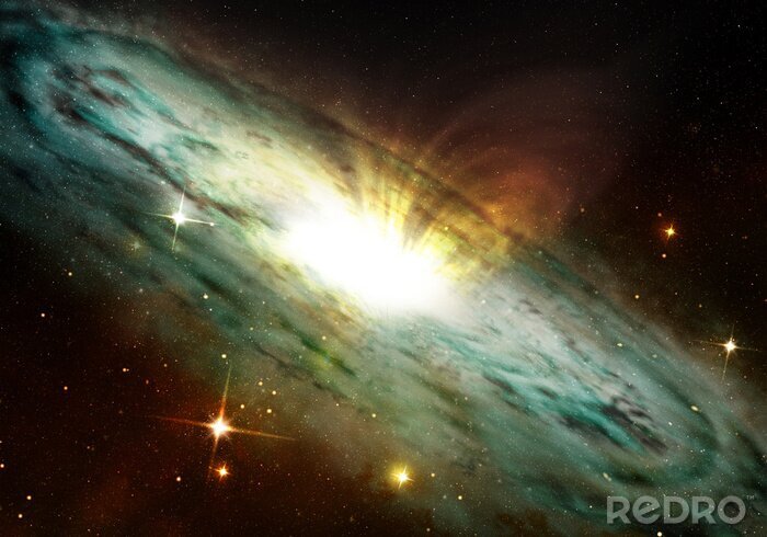 Bild Das Motiv des Kosmos mit einer magischen Galaxie