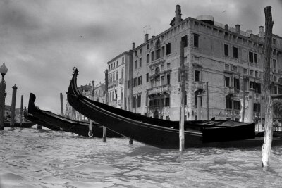 Bild Das Schwarz-Weiß-Bild von Venedig