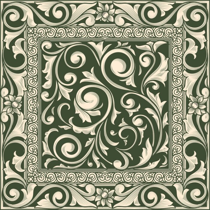 Bild Dekorative Art-Deco-Fliese