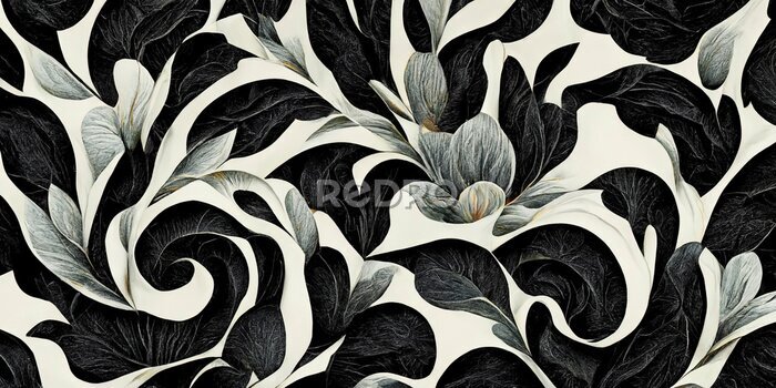 Bild Dekorative dunkle Blumen
