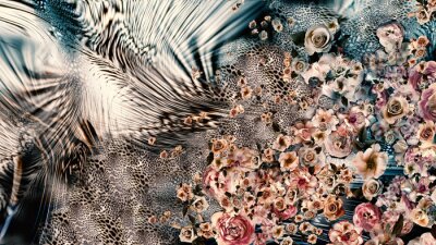 Dekorative Texturcollage