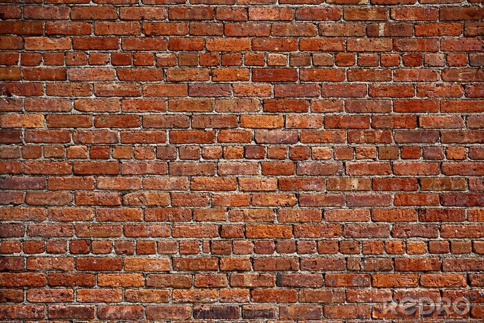 Bild Der alte rote Backsteinmauer