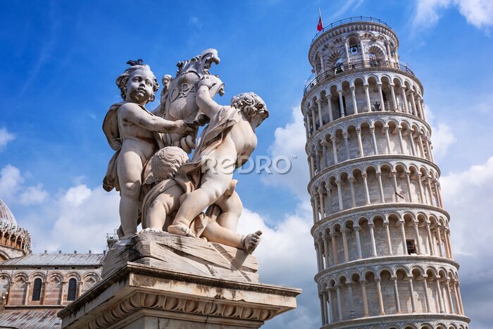 Bild Der Schiefe Turm von Pisa als Touristenattraktion der Toskana