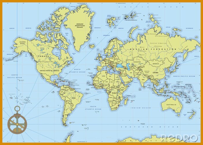 Bild Detaillierte politische Karte