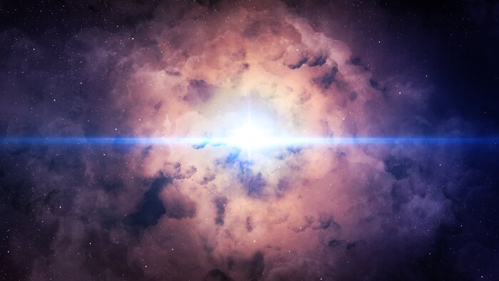 Bild Die Galaxie durchquerendes Licht