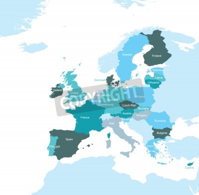 Bild Die Karte der Europäischen Union