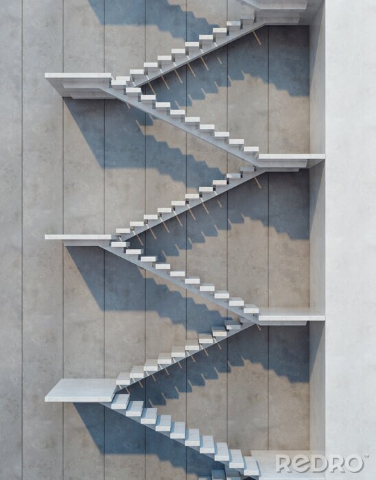 Bild Dreidimensionale Treppen