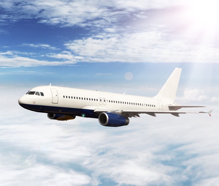 Bild Düsenflugzeug in Wolken