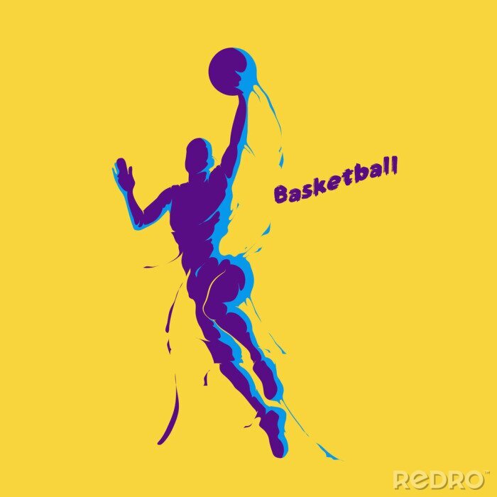 Bild Dunking in den Baskettball