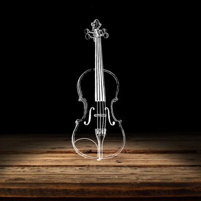 Bild Durchsichtiges Musikinstrument Geige