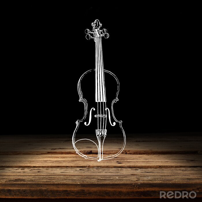 Bild Durchsichtiges Musikinstrument Geige
