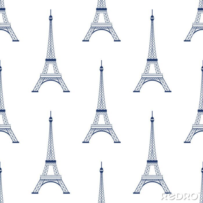 Bild Eiffelturm paris nahtlose Muster Hintergrund. Vector grafische Darstellung