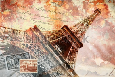 Bild Eiffelturm Paris Vintage