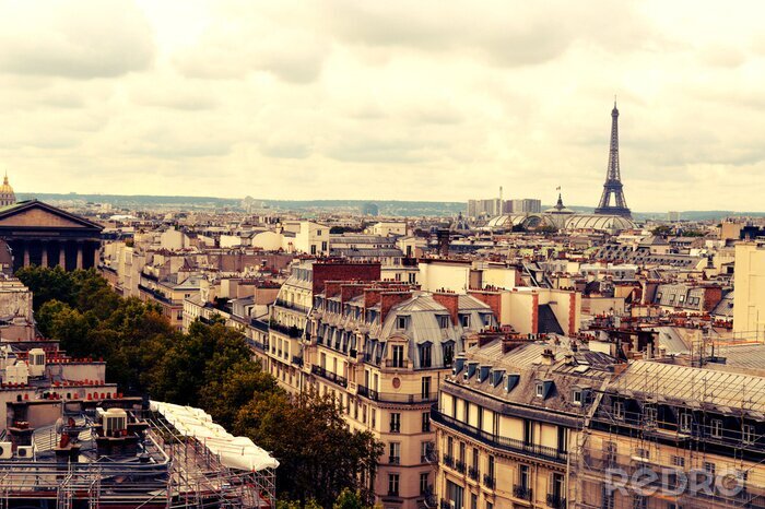 Bild Eiffelturm über Paris