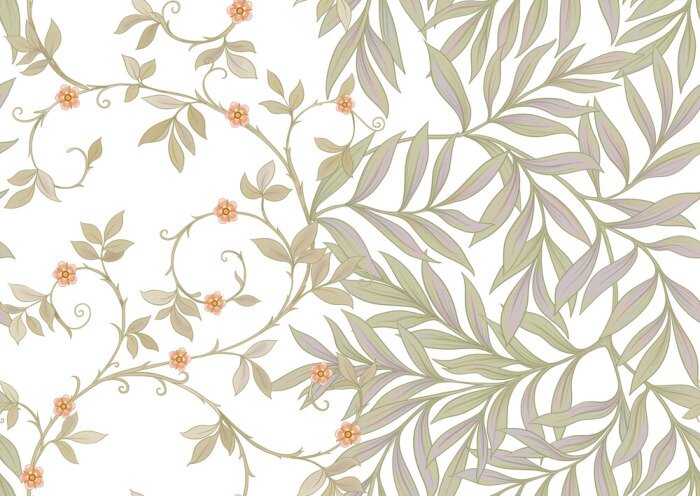 Bild Ein florales Muster, inspiriert von alten Designs