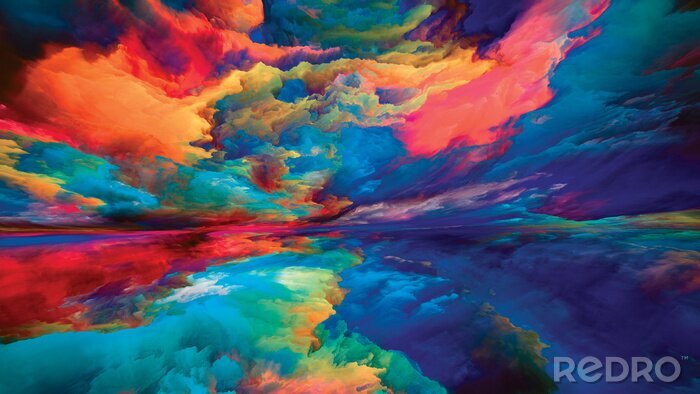 Bild Ein reiner Planet und märchenhafte Wolken