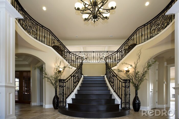 Bild Elegante schwarze Treppe