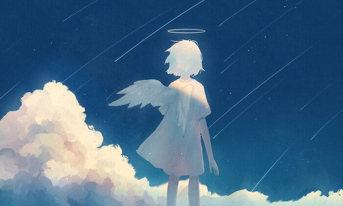 Bild Engel Abstraktion als himmlisches Wesen