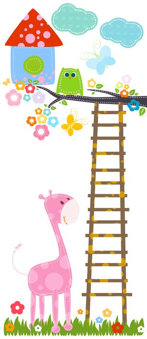 Bild Eule und Giraffe