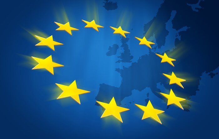 Bild Europäische Union und zwölf Sterne