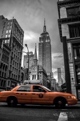Bild Fahrt durch Straße von New York City