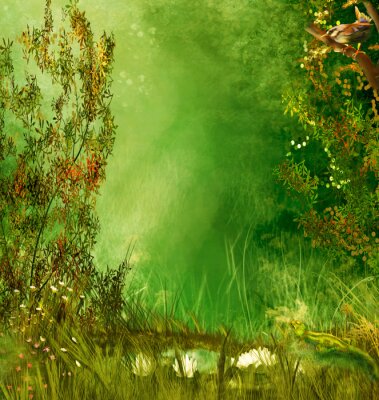 Bild Fantasy Landschaft im Grünen