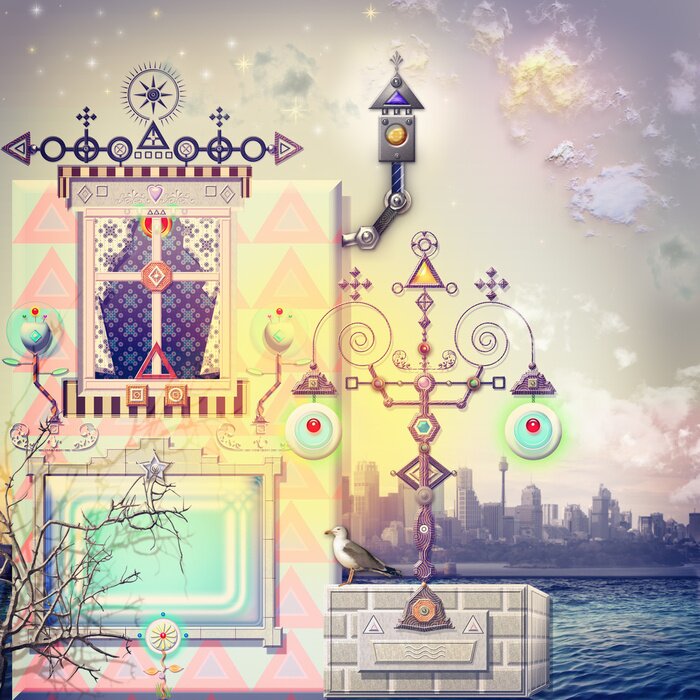 Bild Fantasy-Stadt am Wasser