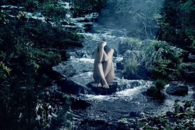 Bild Fantasy und Frau am Fluss