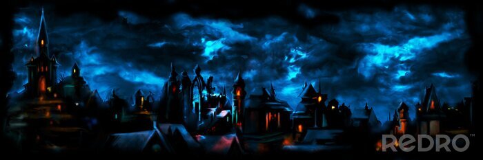 Bild Fantasy und mittelalterliche Stadt