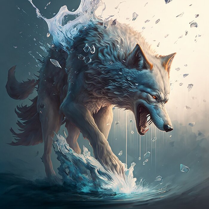Bild Fantasy-Wolf