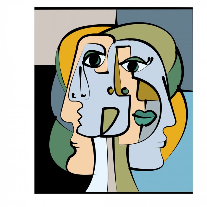 Bild Farben der kubistischen Malerei