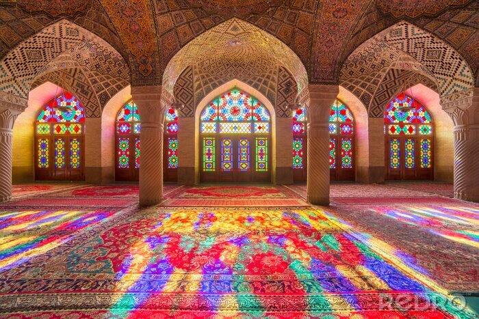 Bild Farbenfrohe orientalische Glasmalerei