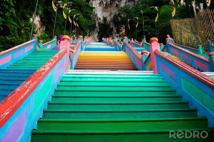 Bild Farbenfrohe Treppen in Malaysia