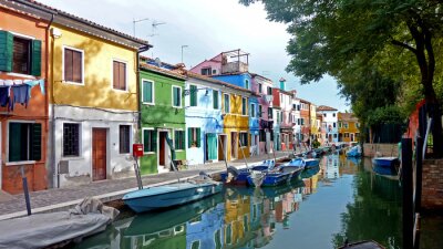 Bild Farbenfrohe venezianische Hütten