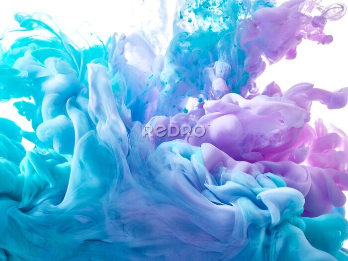 Bild Farbige Tinte in Wasser