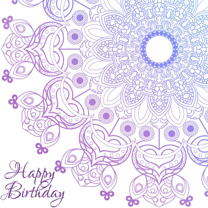 Bild Farbiges orientalisches Mandala