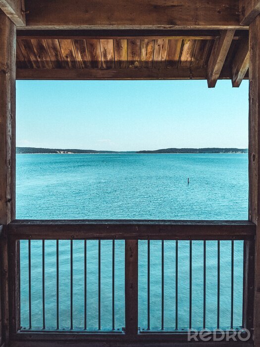 Bild Fenster am Meerblick und zur Insel
