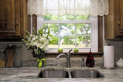 Bild Fenster in der rustikalen Küche