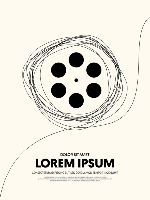 Bild Film und Film modernen Retro Vintage Poster Hintergrund