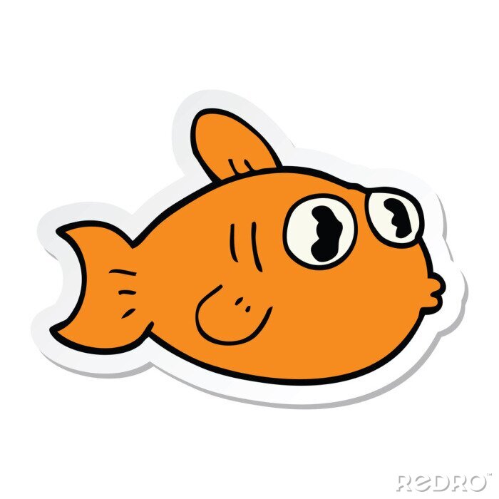 Bild Fische Goldfisch mit großen Augen und hervorstehenden Lippen
