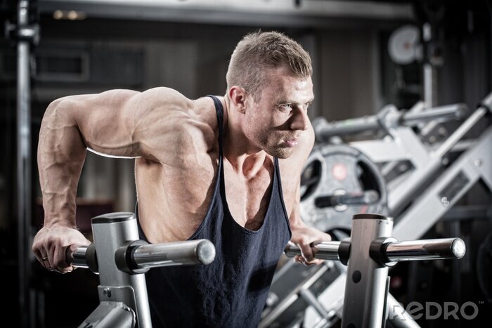 Bild Fitness Mann im Fitnesscenter