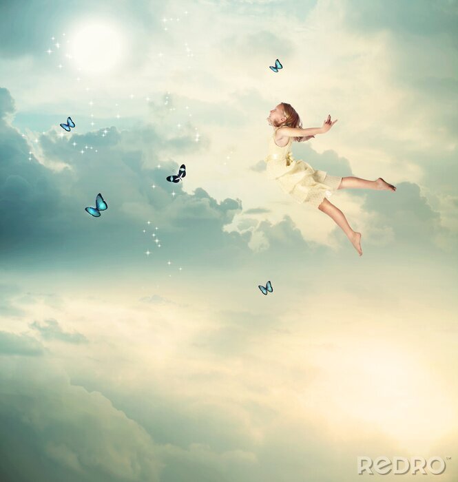 Bild Fliegendes Mädchen