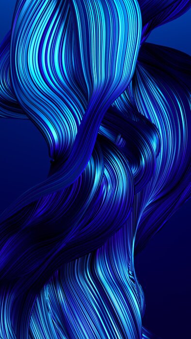 Bild Fließende blaue 3d-Linien