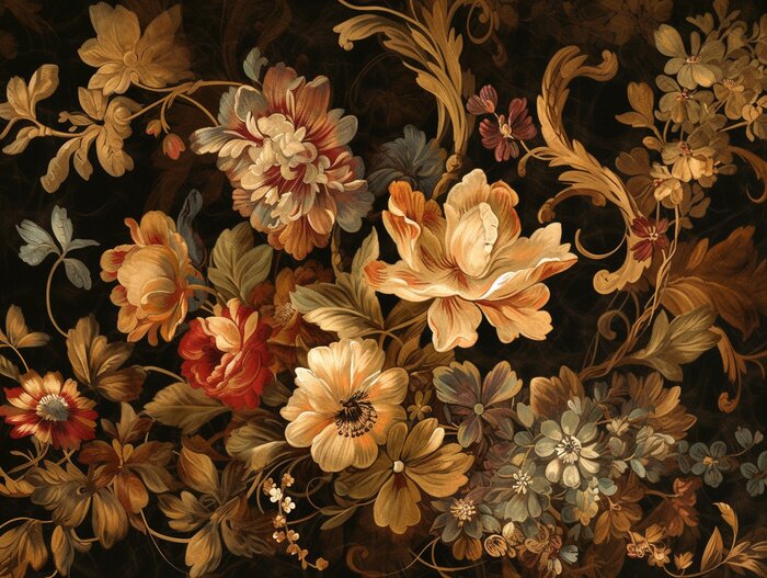 Bild Florales Barockmuster