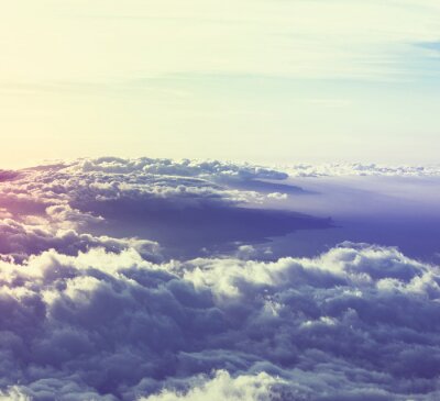 Bild Flug über Wolken