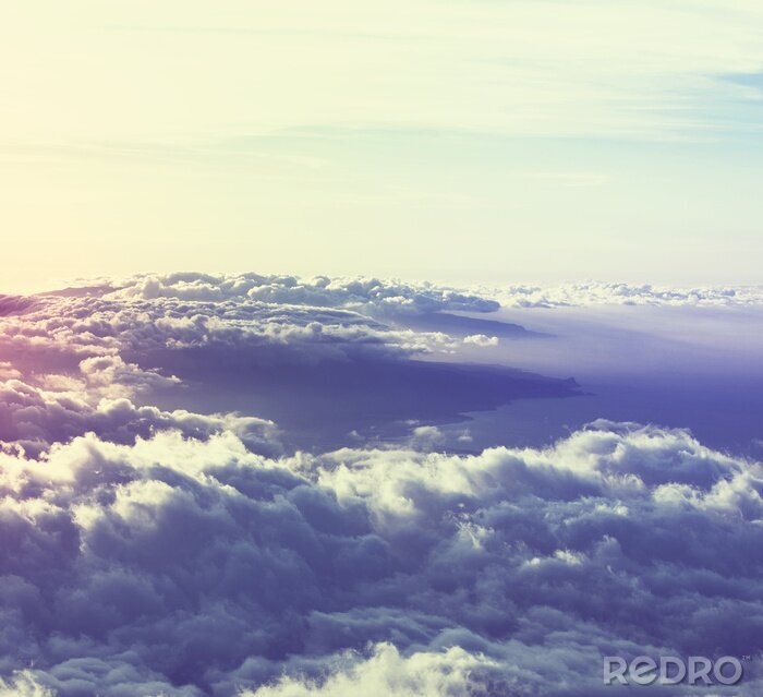 Bild Flug über Wolken