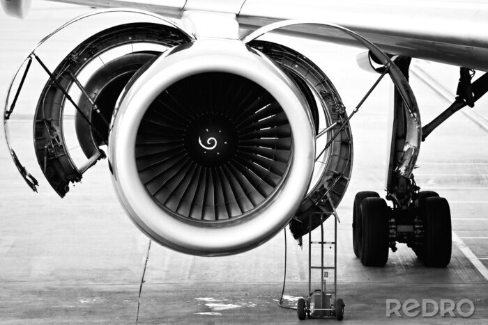 Bild Flugzeugmotor